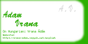 adam vrana business card