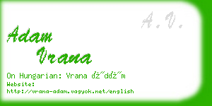 adam vrana business card